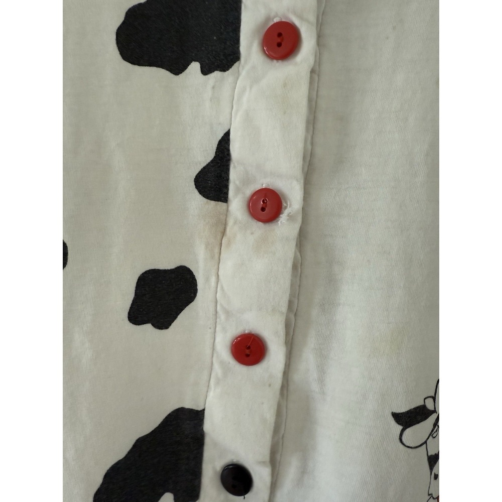 Vintage Cow Print Nightgown Or Oversized Tshirt Dress - Picture 2 of 8